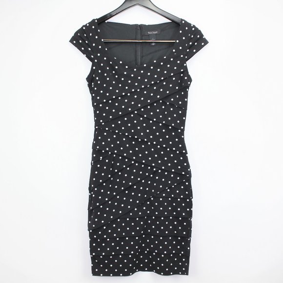 White House Black Market Dresses & Skirts - White House Black Market Black Polka Dot Dress